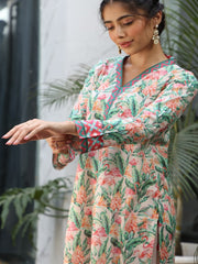 Womens Peach Regular Co-ords