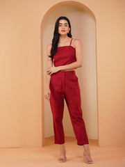 Womens Red Regular Co-ords