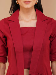 Womens Red Regular Co-ords
