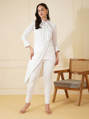 Womens White Regular Co-ords