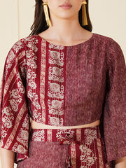 Womens Red Regular Co-ords