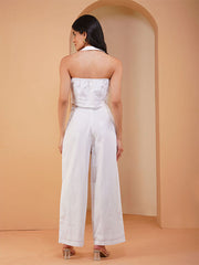 Womens White Regular Co-ords