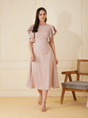Womens Champagne Regular Dress