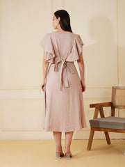 Womens Champagne Regular Dress