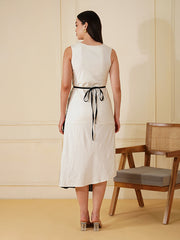 Womens Offwhite Regular Dress