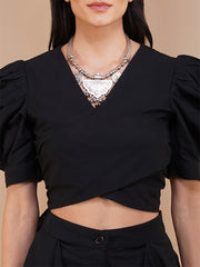 Womens Black Regular Co-ords