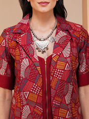 Womens Red Regular Co-ords