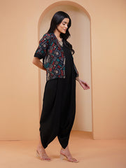 Womens Black Regular Co-ords