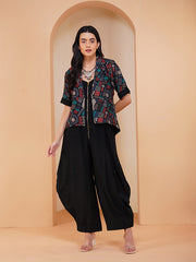 Womens Black Regular Co-ords