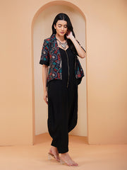 Womens Black Regular Co-ords
