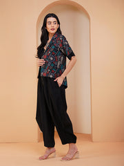 Womens Black Regular Co-ords