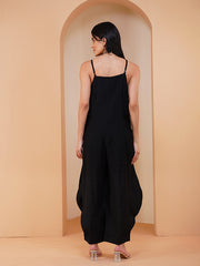 Womens Black Regular Co-ords