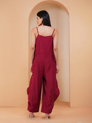 Womens Maroon Regular Co-ords