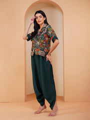 Womens Green Regular Co-ords