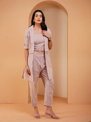 Womens Beige Regular Co-ords