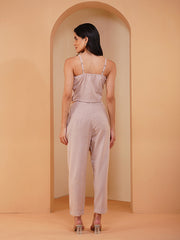 Womens Beige Regular Co-ords