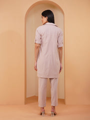 Womens Beige Regular Co-ords