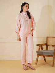Womens Pink Regular Co-ords