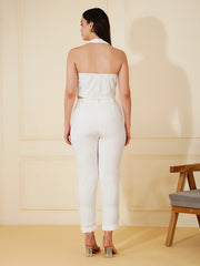 Womens White Regular Co-ords