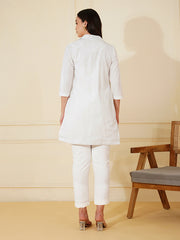 Womens White Regular Co-ords