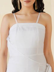 Womens White Regular Jumpsuits