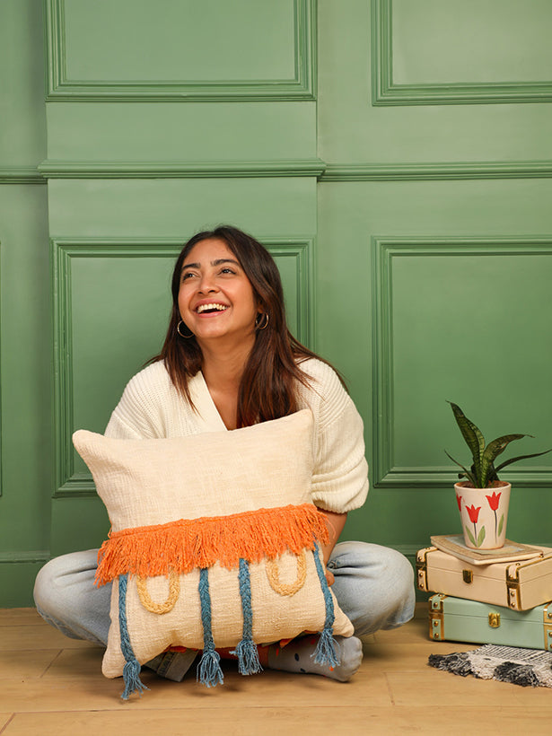 Buy Ayuda Homes Cushion Cover Online |AHC20| moher.in