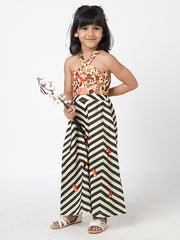 Kids Black  Regular Jumpsuit