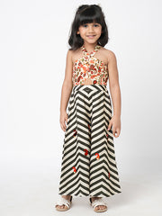 Kids Black  Regular Jumpsuit