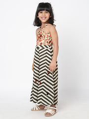 Kids Black  Regular Jumpsuit