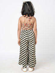 Kids Black  Regular Jumpsuit