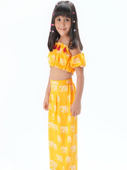 Kids Yellow Regular Co-ords