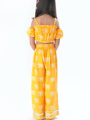 Kids Yellow Regular Co-ords