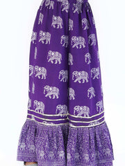 Kids Purple Regular Kurti Set