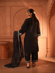 Womens Black Regular Kurti Sets