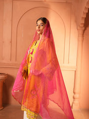 Womens Yellow Comfortable Kurti Sets