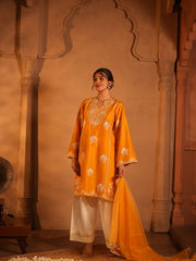 Womens Yellow Comfortable Kurti Sets