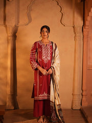 Womens Red Regular Co-ords