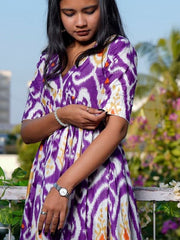 Womens Purple Regular Dress
