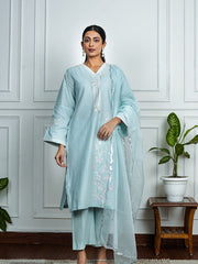 Womens Blue Regular Co-ords