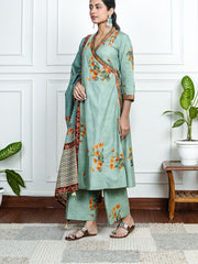 Womens Green Regular Co-ords
