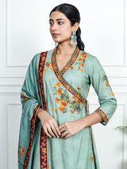 Womens Green Regular Co-ords