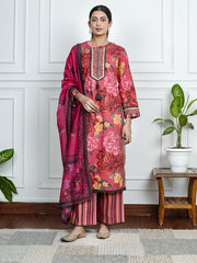 Womens Red Regular Kurti Sets