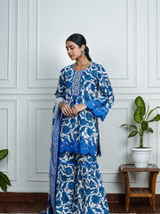 Womens Blue Regular Co-ords