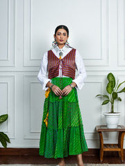 Womens Green Regular Bottoms