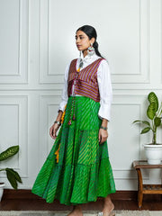 Womens Green Regular Bottoms