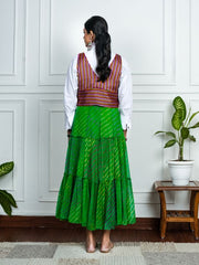 Womens Green Regular Bottoms