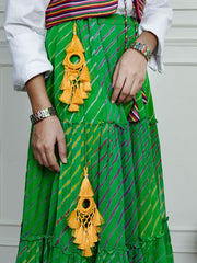 Womens Green Regular Bottoms