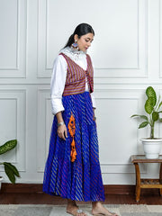 Womens Blue Regular Bottoms