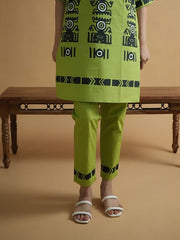 Womens Green  Straight Co-ords
