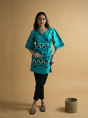 Womens Blue Straight Co-ords